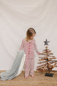 Load image into Gallery viewer, Red Stripe Collared Bamboo Set