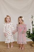 Load image into Gallery viewer, Red Stripe Bamboo Cozy Gown