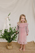 Load image into Gallery viewer, Red Stripe Bamboo Cozy Gown