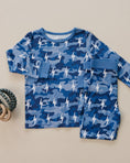 Load image into Gallery viewer, Bamboo Two Piece Set | Blue Camo Bolts