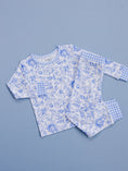Load image into Gallery viewer, Bamboo Two Piece Set | Blue Flowers