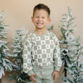 Load image into Gallery viewer, Checkered Christmas Trees Crewneck Sweatshirt