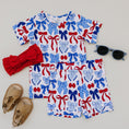 Load image into Gallery viewer, Bamboo Shorts Set | Red-White & Bows