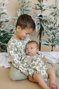 Load image into Gallery viewer, Checkered Christmas Tree Sweatshirt Romper
