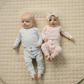 Load image into Gallery viewer, Blue Pointelle Layette Set