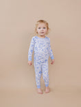 Load image into Gallery viewer, Bamboo Two Piece Set | Blue Flowers