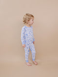 Load image into Gallery viewer, Bamboo Two Piece Set | Blue Flowers