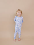 Load image into Gallery viewer, Bamboo Two Piece Set | Blue Flowers