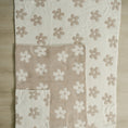 Load image into Gallery viewer, Taupe Daisy Plush Blanket