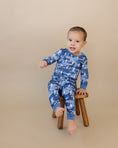 Load image into Gallery viewer, Bamboo Two Piece Set | Blue Camo Bolts