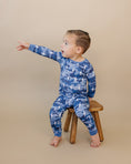 Load image into Gallery viewer, Bamboo Two Piece Set | Blue Camo Bolts