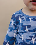 Load image into Gallery viewer, Bamboo Two Piece Set | Blue Camo Bolts