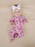 Load image into Gallery viewer, Bamboo Zip Romper | Cherry Bow