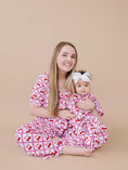Load image into Gallery viewer, Bamboo Zip Romper | Cherry Bow
