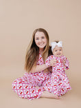 Load image into Gallery viewer, Bamboo Zip Romper | Cherry Bow