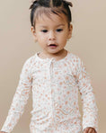 Load image into Gallery viewer, Bamboo Zip Romper | Cozy Daisy