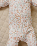 Load image into Gallery viewer, Bamboo Zip Romper | Cozy Daisy