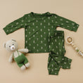 Load image into Gallery viewer, Evergreen Dreams 2pc Bamboo Pajamas *Sizes 0/3 through 6/12 months Left