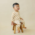 Load image into Gallery viewer, Golden Coast Check Bamboo Zippy Romper