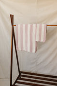 Load image into Gallery viewer, Pink Stripe Plush Blanket