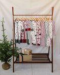 Load image into Gallery viewer, Holiday Toile Ribbed Bamboo Zipper