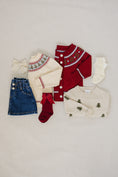 Load image into Gallery viewer, Red Fair Isle Cardigan