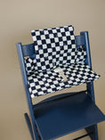 Load image into Gallery viewer, Black & White Checkered Cushion for the Stokke Tripp Trapp Highchair
