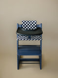 Load image into Gallery viewer, Black & White Checkered Cushion for the Stokke Tripp Trapp Highchair