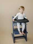Load image into Gallery viewer, Black & White Checkered Cushion for the Stokke Tripp Trapp Highchair