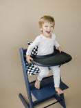 Load image into Gallery viewer, Black & White Checkered Cushion for the Stokke Tripp Trapp Highchair