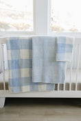 Load image into Gallery viewer, Light Blue Plaid Plush Blanket