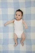 Load image into Gallery viewer, Light Blue Plaid Plush Blanket
