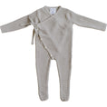 Load image into Gallery viewer, Taupe Knit Wrap Romper