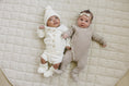 Load image into Gallery viewer, White Knit Bloomer Set