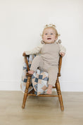 Load image into Gallery viewer, Taupe Ruffle Knit Overalls