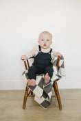 Load image into Gallery viewer, Charcoal Knit Pocket Overalls