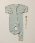 Load image into Gallery viewer, Solid Ribbed Bamboo Zippy Romper - more colors