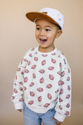 Load image into Gallery viewer, Football Print Cotton Crewneck Sweatshirt