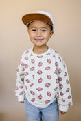 Load image into Gallery viewer, Football Print Cotton Crewneck Sweatshirt
