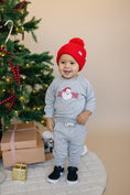 Load image into Gallery viewer, Checkered Santa Christmas Bamboo Crewneck & Jogger Set