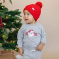Load image into Gallery viewer, Checkered Santa Christmas Bamboo Crewneck & Jogger Set