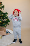 Load image into Gallery viewer, Checkered Santa Christmas Bamboo Crewneck & Jogger Set