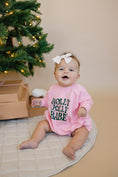 Load image into Gallery viewer, Holly Jolly Babe Christmas Sweatshirt Romper