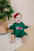 Load image into Gallery viewer, Christmas Tree Truck Bamboo Sweatshirt Romper