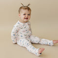 Load image into Gallery viewer, Luna Moths Bamboo Zippy Pajamas