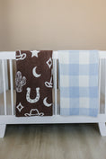 Load image into Gallery viewer, Light Blue Plaid Plush Blanket