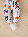 Load image into Gallery viewer, Bamboo Zip Romper | Spooky Bows