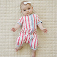 Load image into Gallery viewer, Stars & Stripes Bamboo Shorty Pajamas