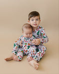 Load image into Gallery viewer, Bamboo Zip Romper | Christmas Vibes