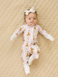 Load image into Gallery viewer, Bamboo Zip Romper | Honey Bear